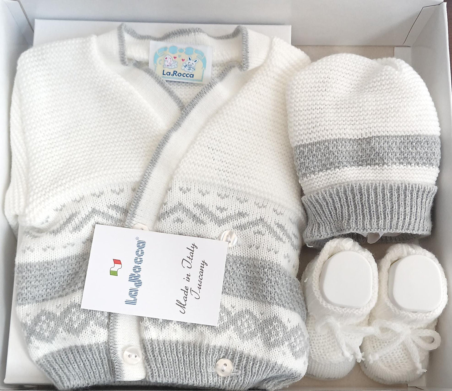 Set Cardigan Cappellino e Scarpine