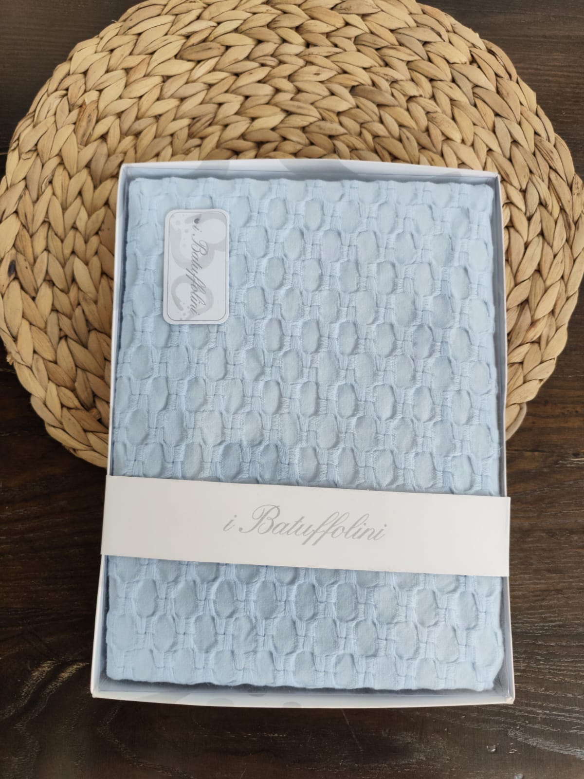 Copertina Culla neonato in jacquard