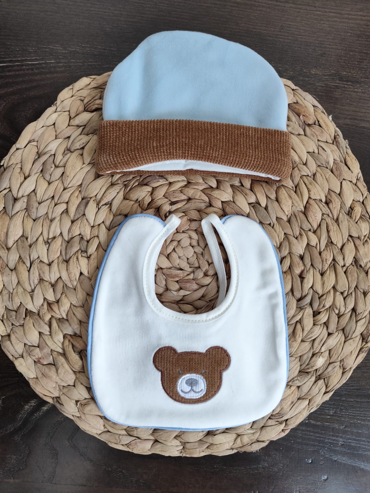 set bavetta cappellino in ciniglia tema Tommy