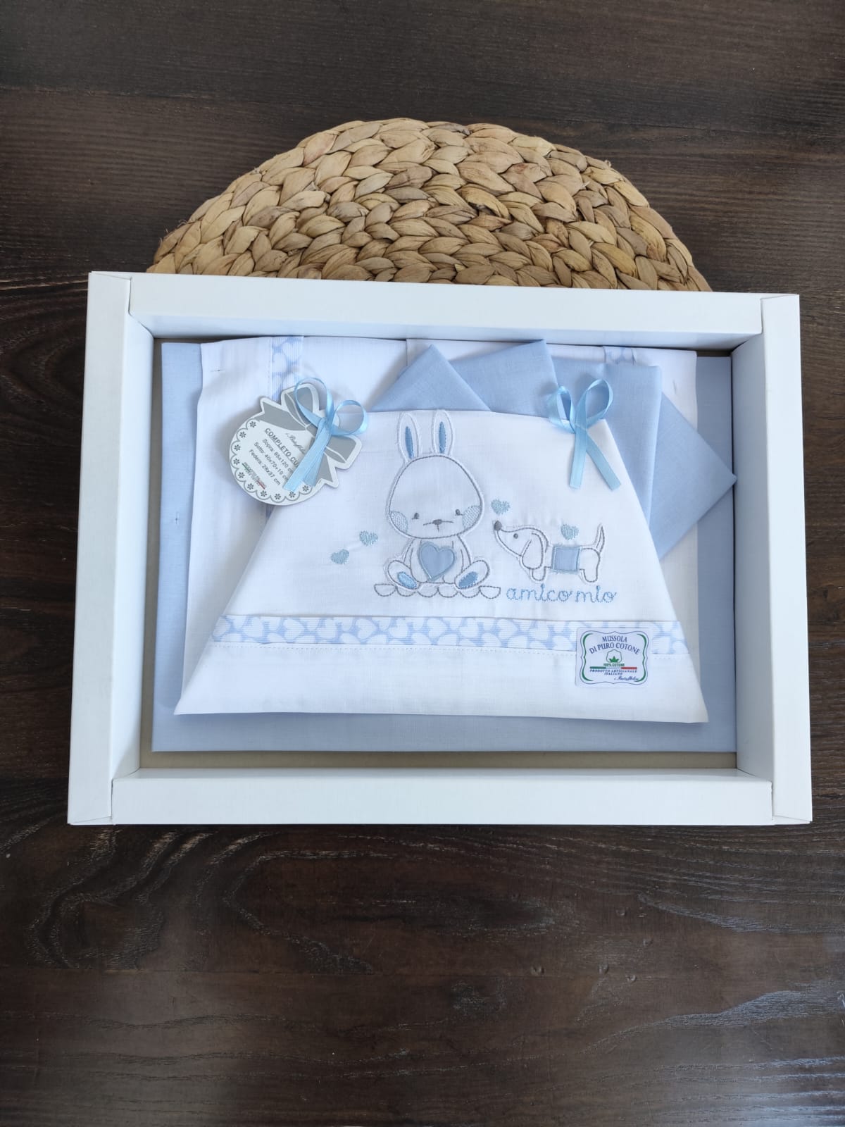 Completo culla Neonato azzurro