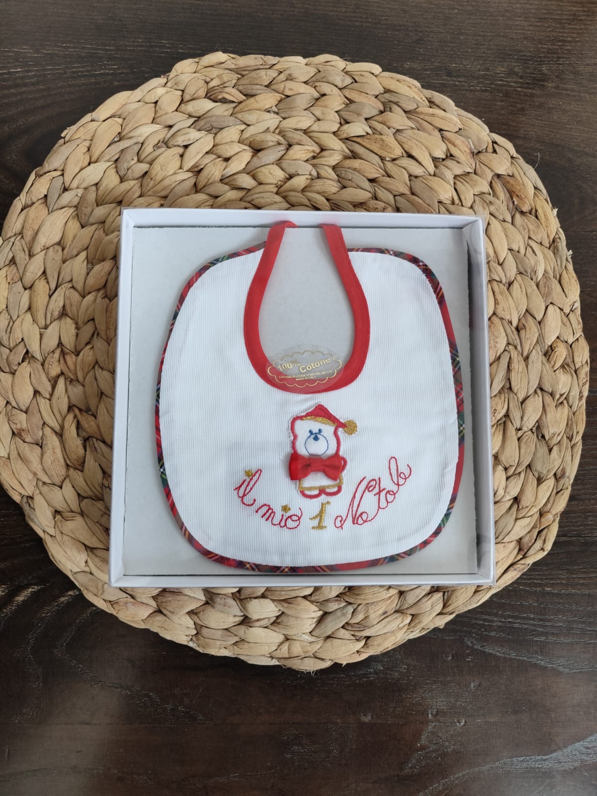 Bavetta Natalizia Unisex "il mio primo Natale" cod. IR950