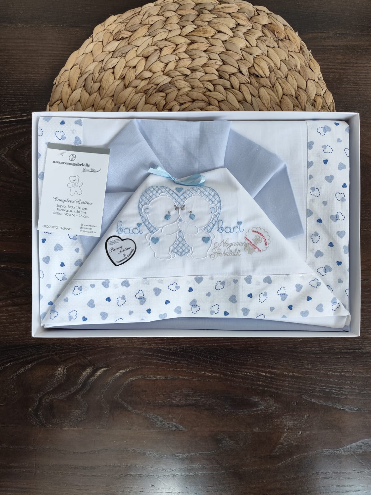 Completo Lettino in cotone