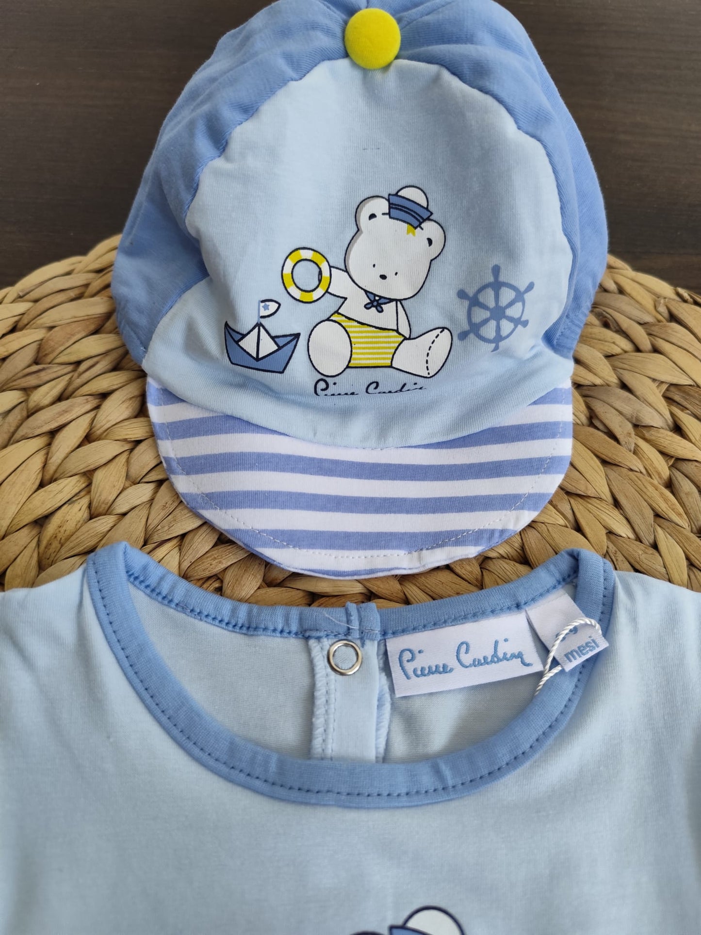 pagliaccetto con cappellino abbinato "Marinaretto"