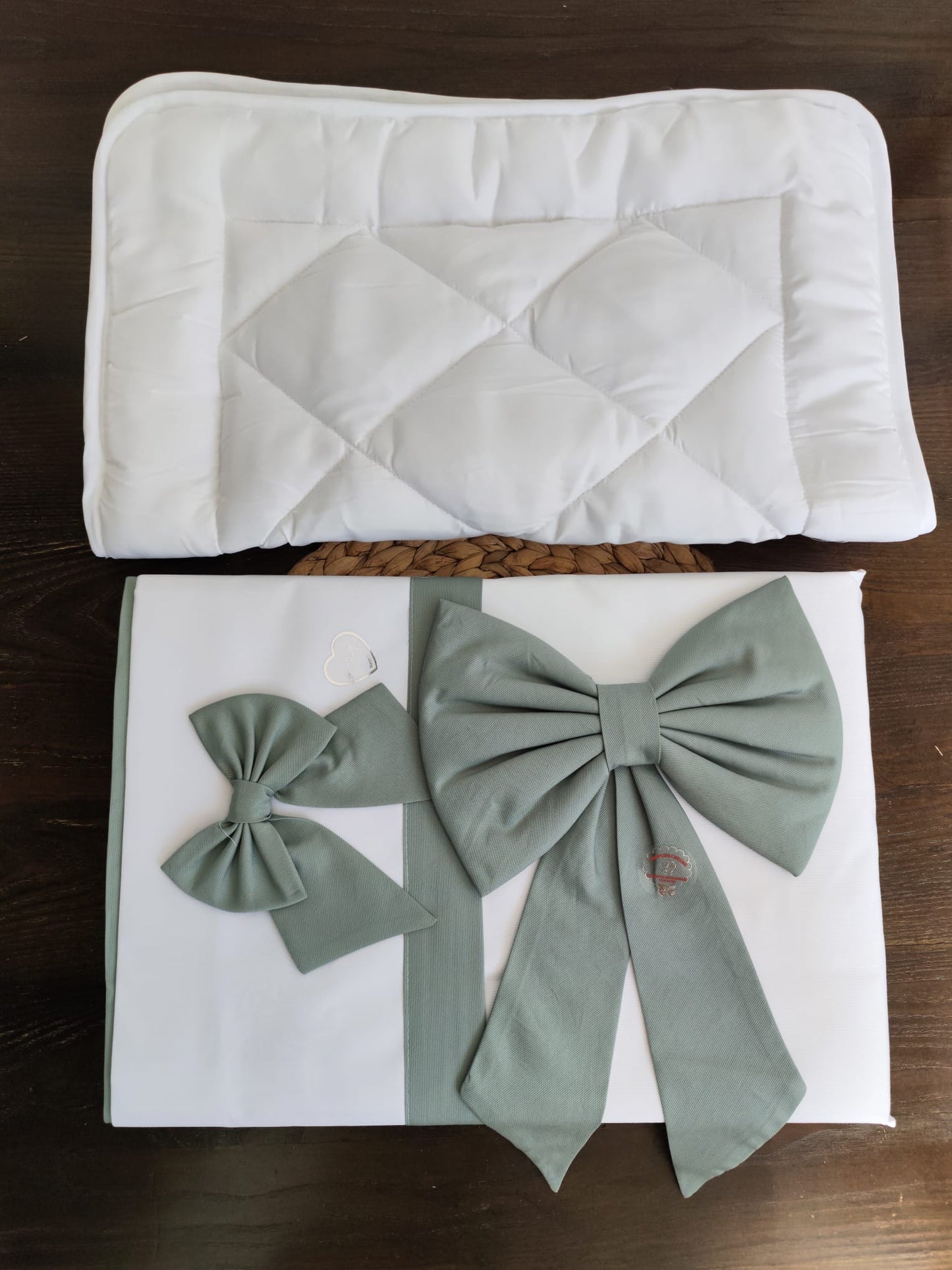 coordinato culla "fiocco" estate/inverno vari colori