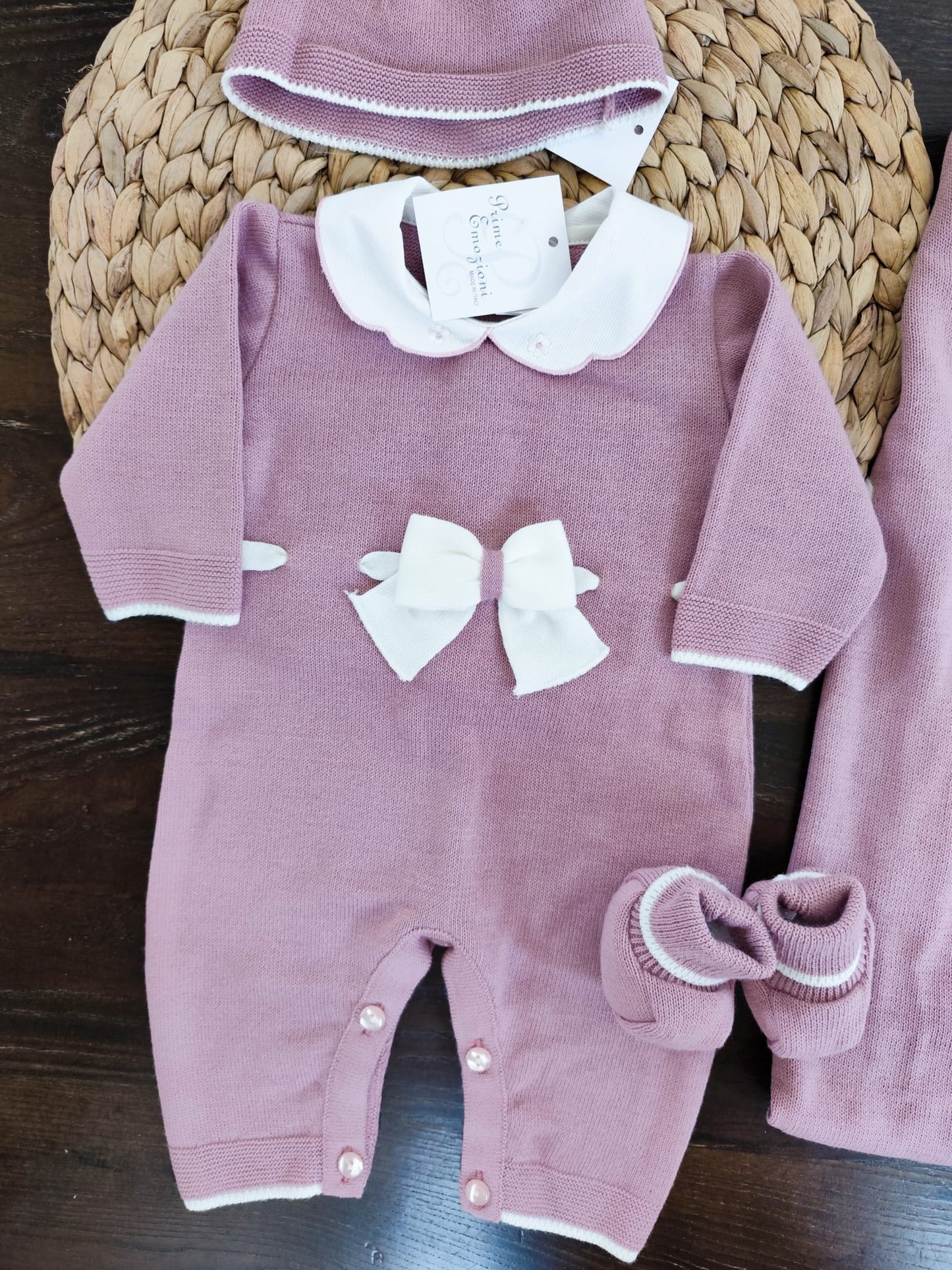 Coordinato Nascita in lana Margot