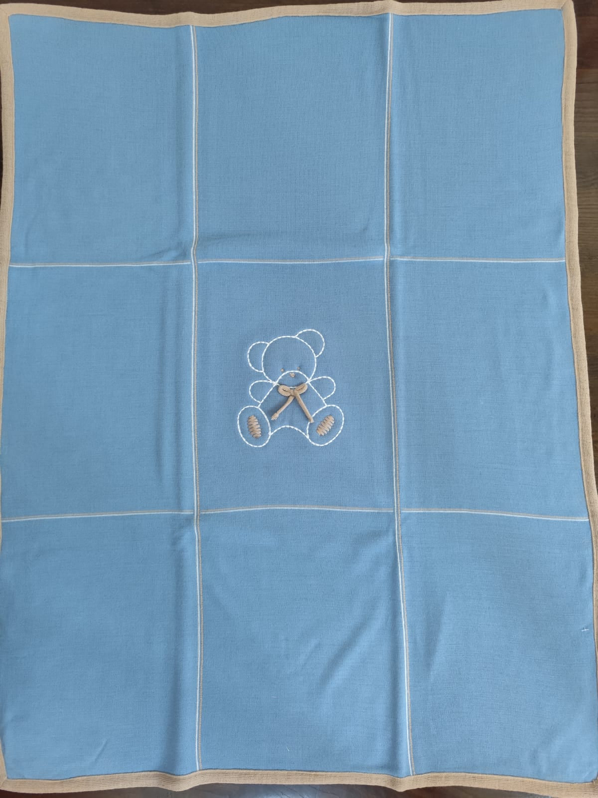 coordinato lana dolce orso con tutina