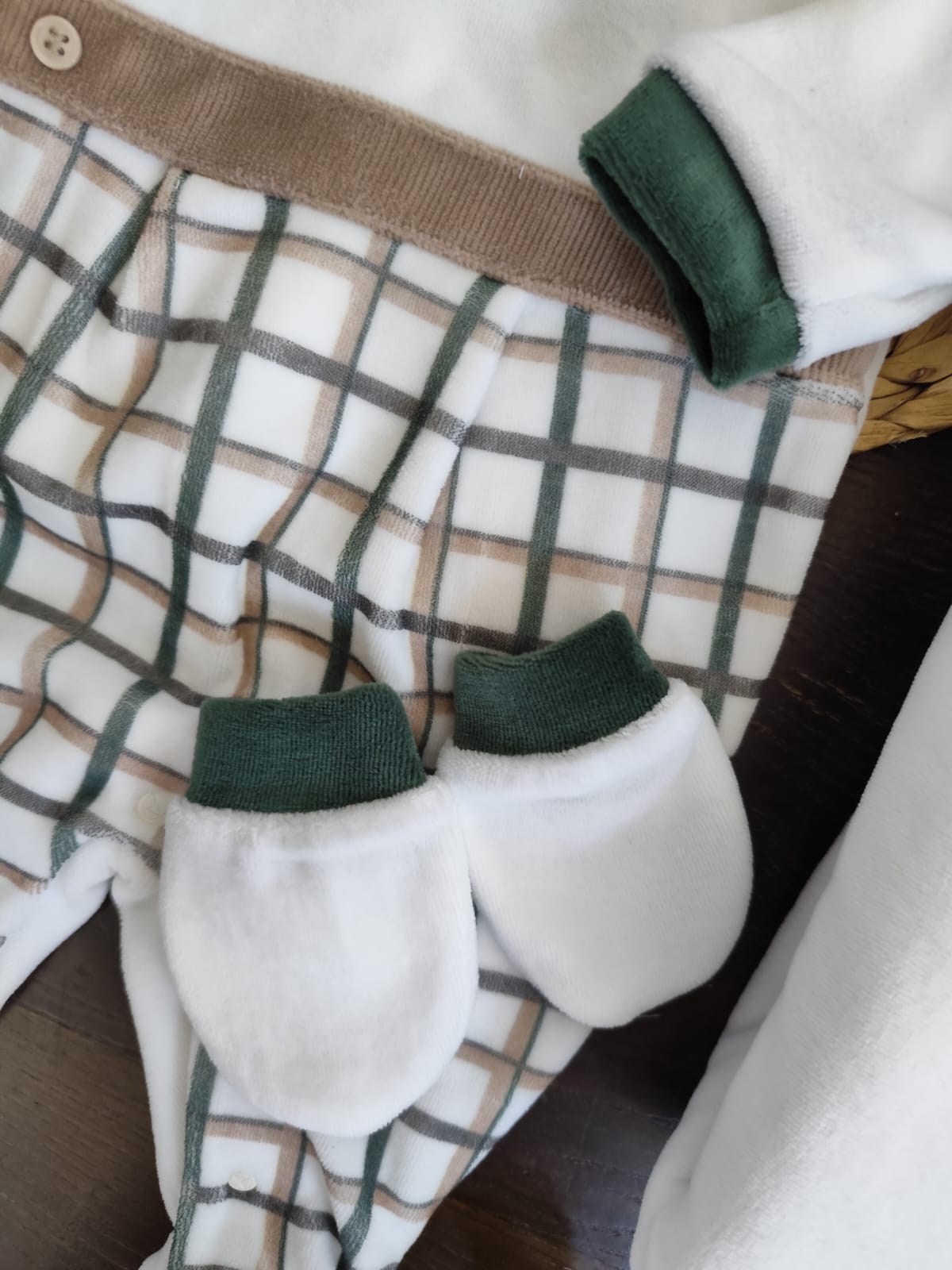 coordinato nascita in ciniglia "limited edition"