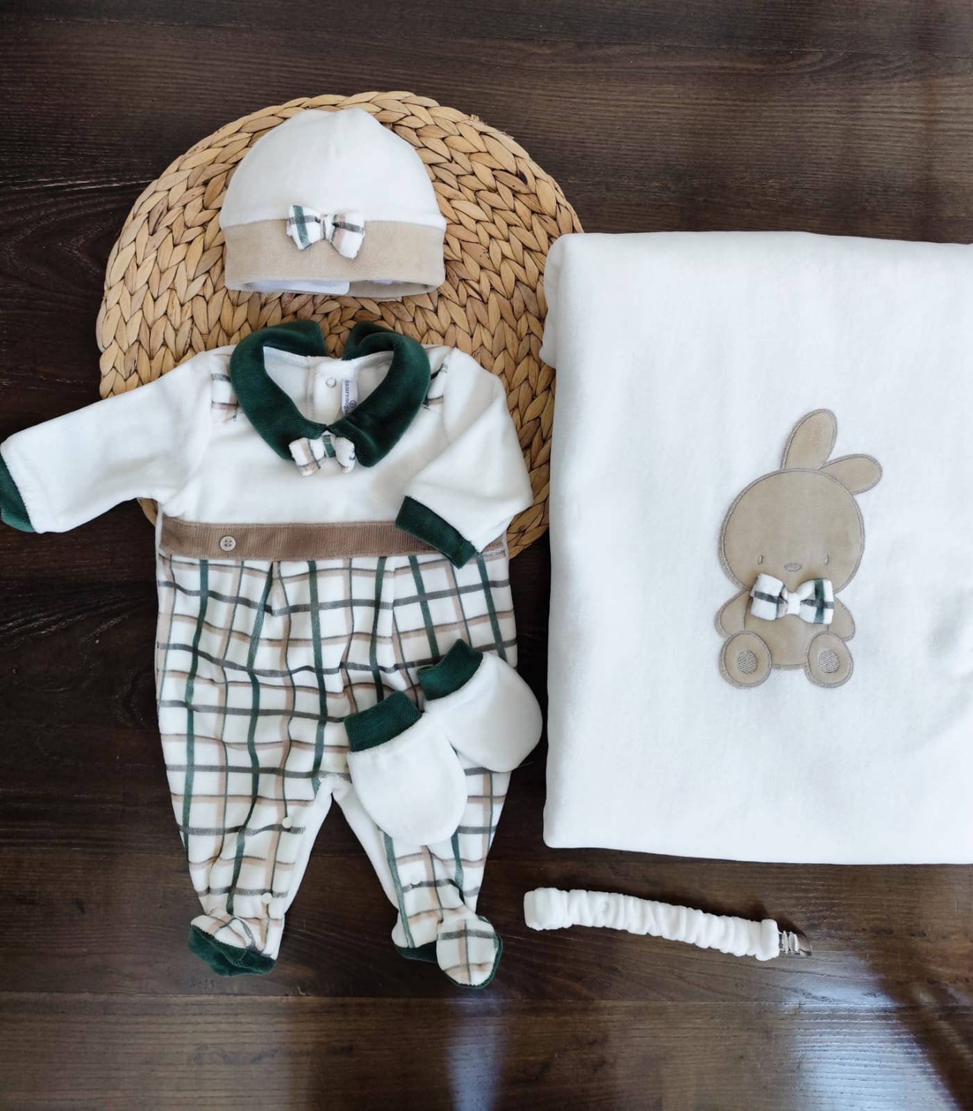 coordinato nascita in ciniglia "limited edition"