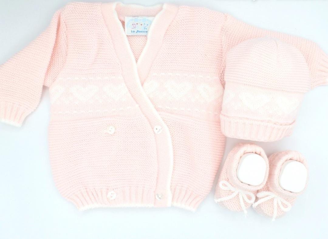 Set Cardigan Cappellino e Scarpine