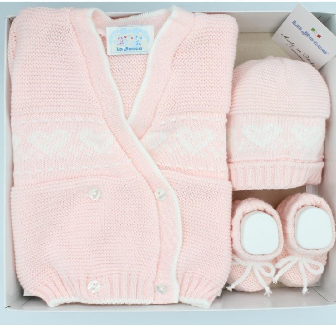 Set Cardigan Cappellino e Scarpine