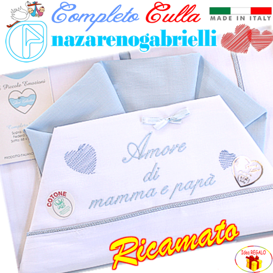 Completo Culla "Amore" Neonato/Neonata