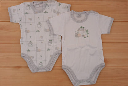 Body con Bottoni sulla Spalla Neonata/Neonato