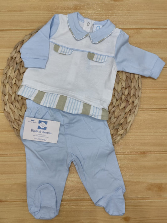 completo in cotone batuffolini neonato