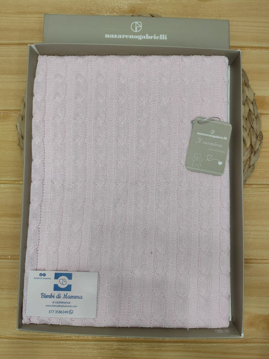 Copertina Culla rosa primavera/ estate con dis. 1 treccia