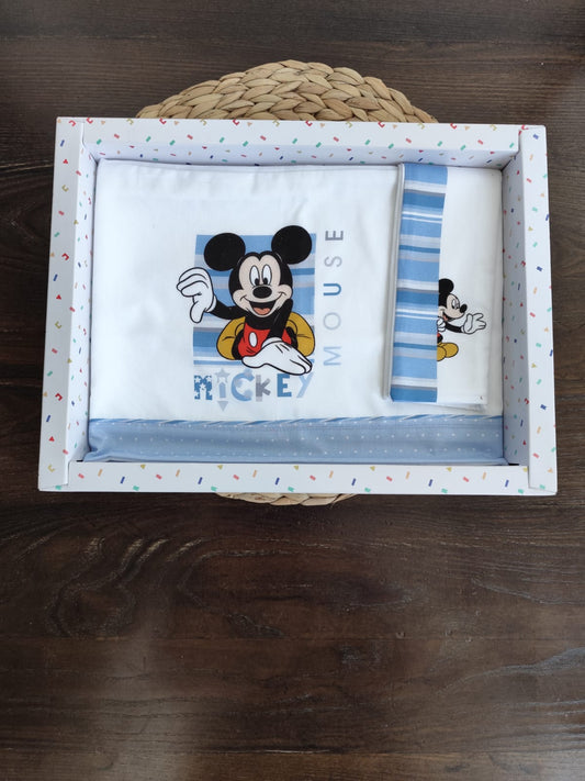 Lenzuola culla neonato Disney Topolino