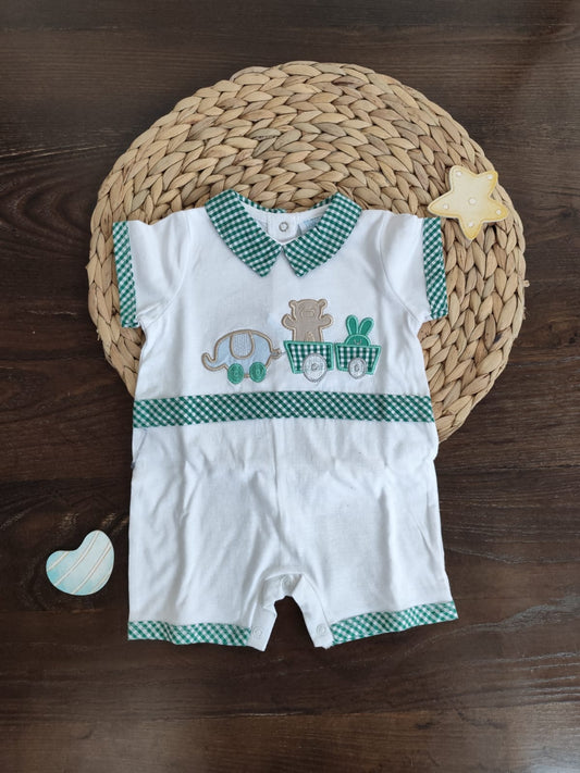 pagliaccetto in cotone verde