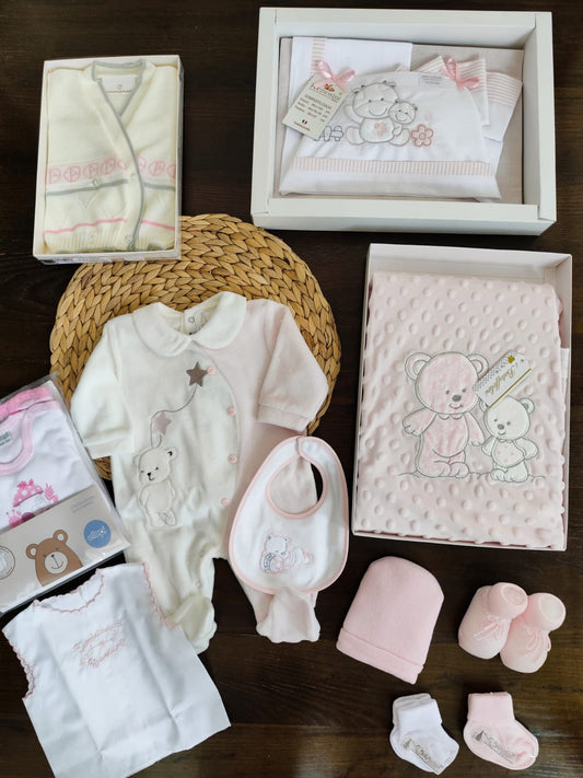 box nascita orsetta rosa invernale