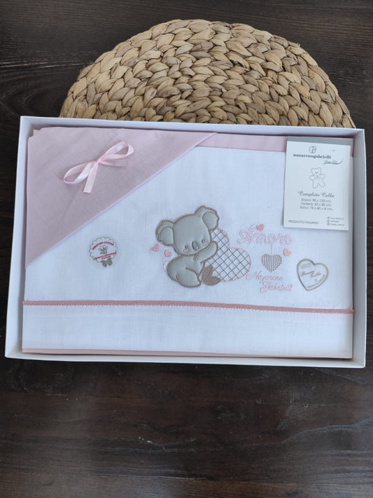 Completo culla Neonata in cotone
