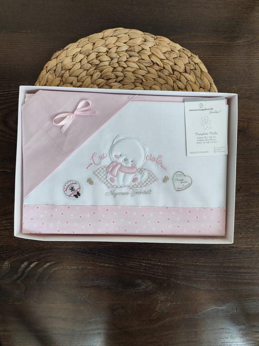 Completo culla Neonata in cotone