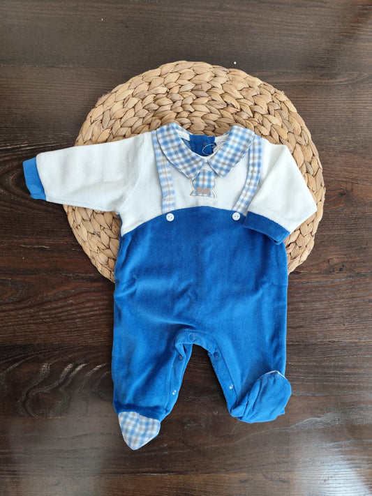 tutina in ciniglia blu