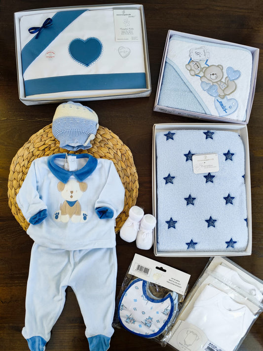 box nascita maschietto invernale blue navy