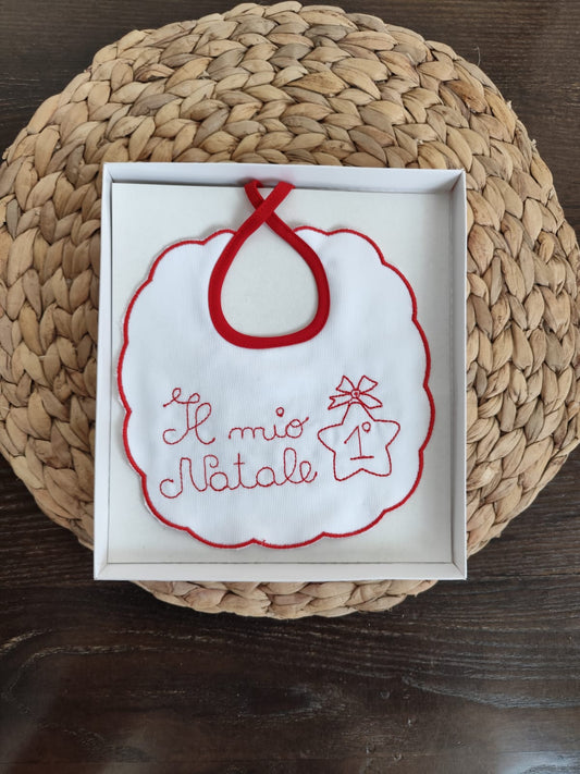 Bavetta Natalizia Unisex "il mio primo Natale" cod. 1548