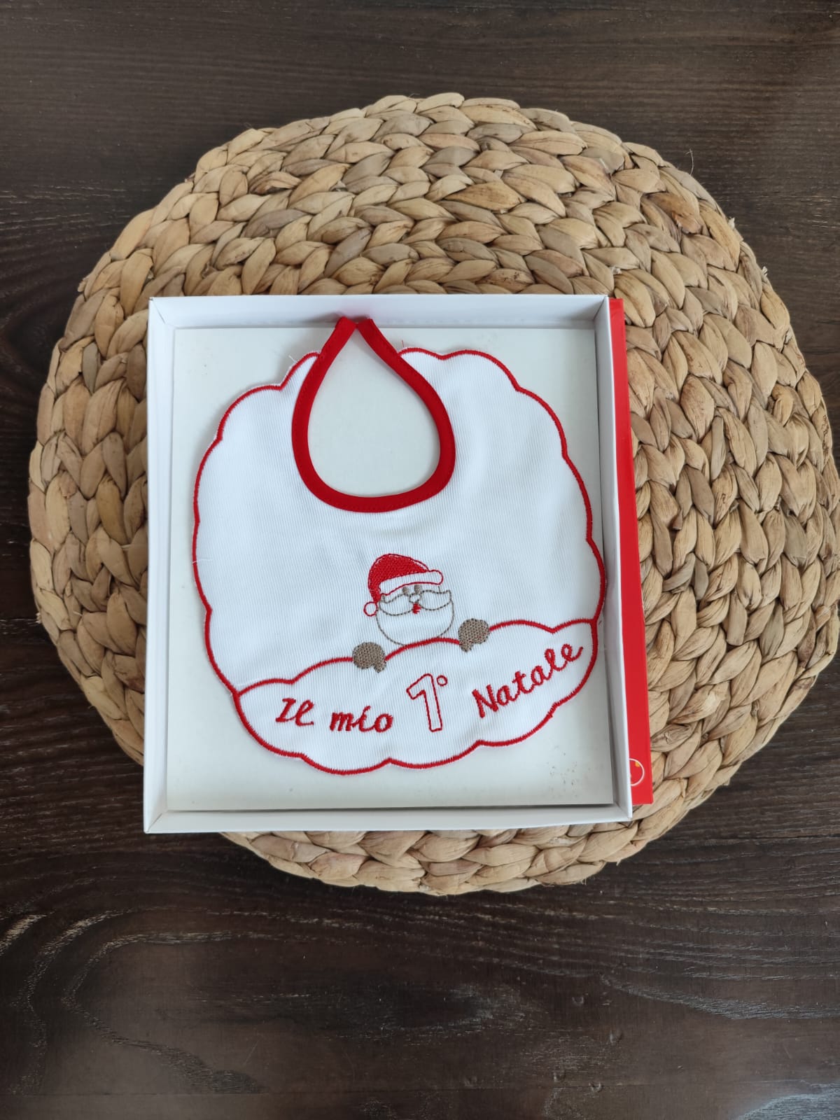 Bavetta Natalizia Unisex "il mio primo Natale" cod. 1549