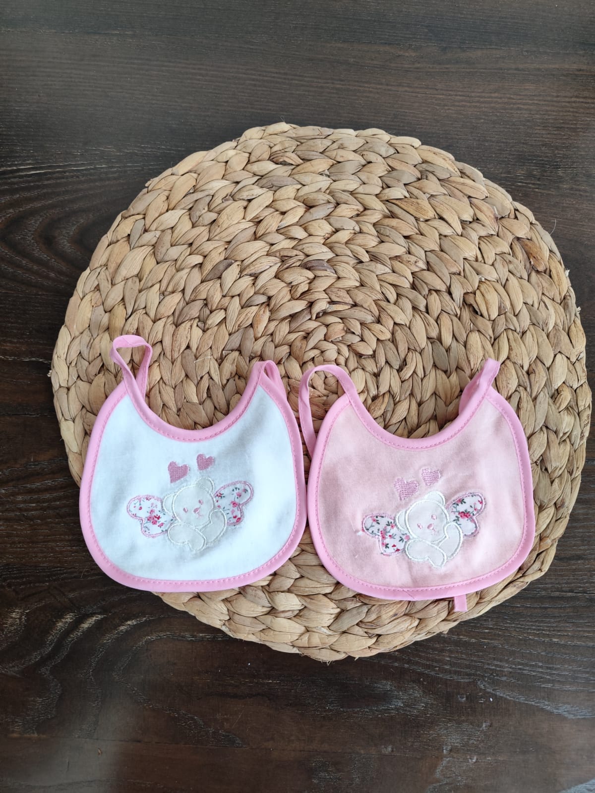 Bavette Neonata rosa in ciniglia