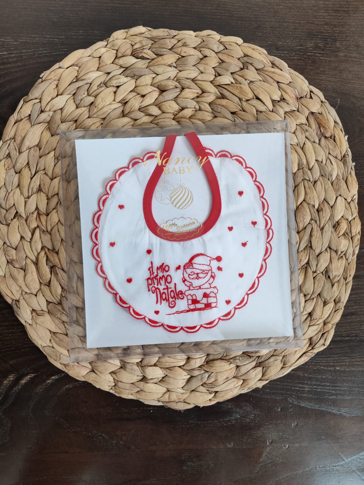 Bavetta Natalizia Unisex "il mio primo Natale" cod. 134/6