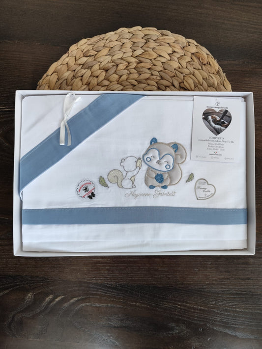 Completo culla next to me in cotone neonato