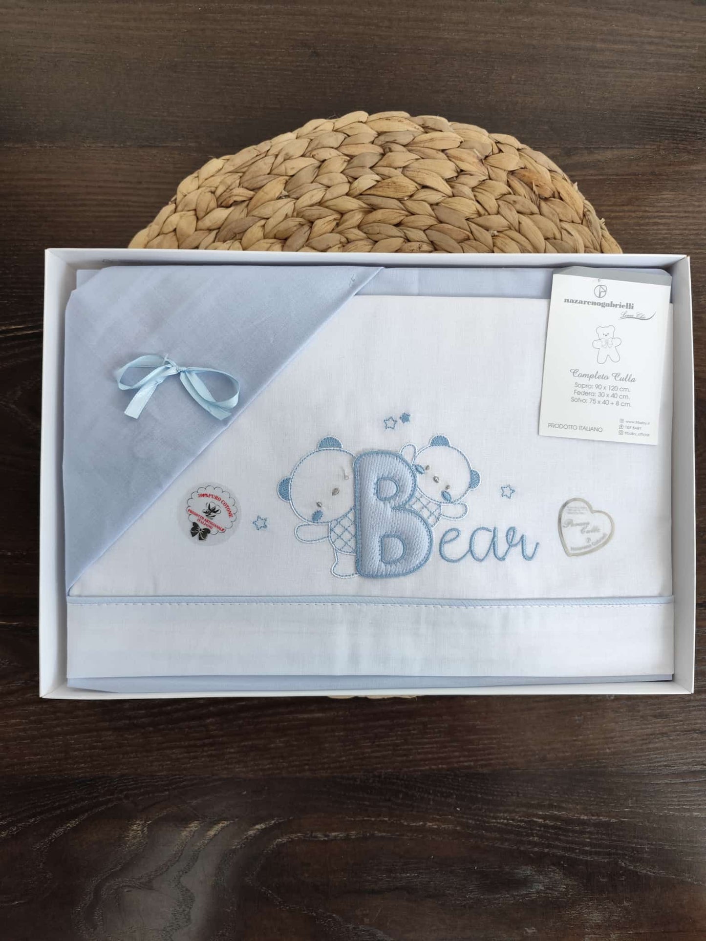 Completo culla Neonato in cotone