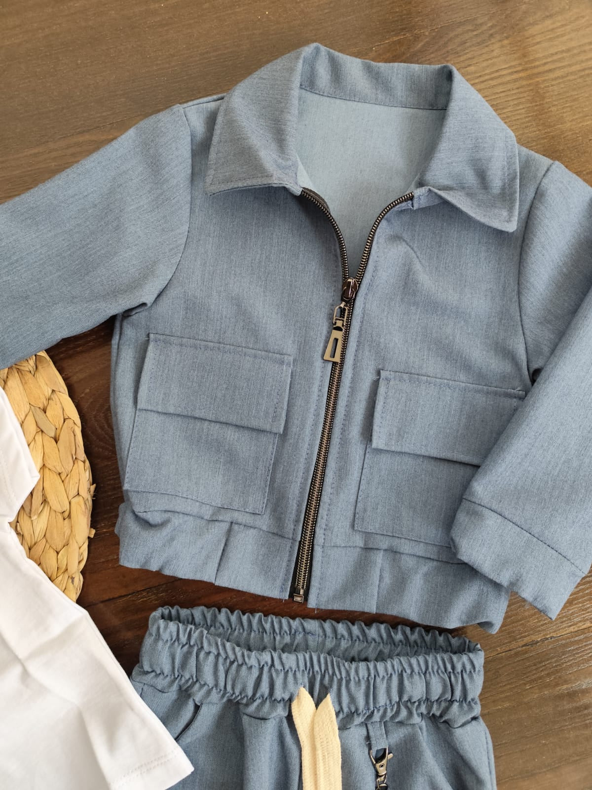 completo bambino in cotone tre pezzi