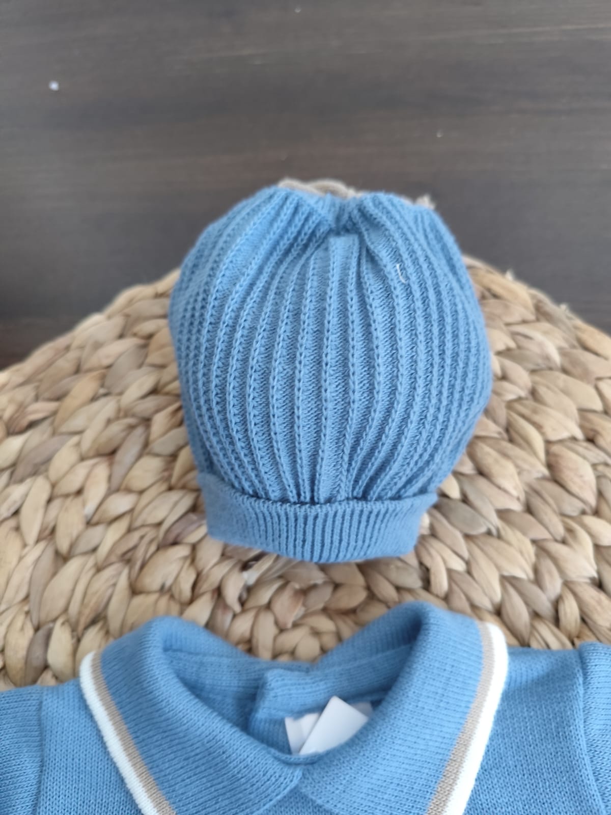 coordinato lana dolce orso con tutina