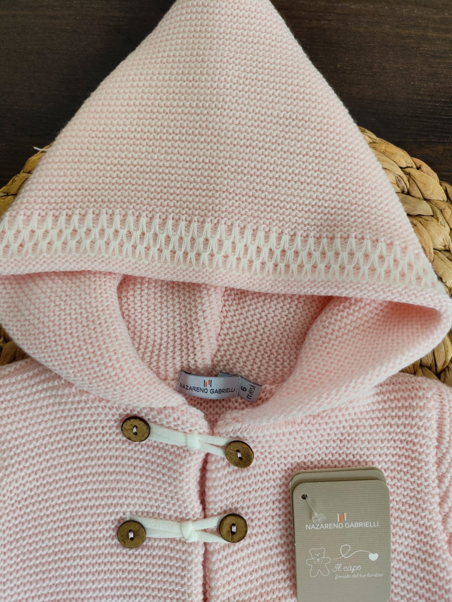 cappottino con alamari smacchinato in lana